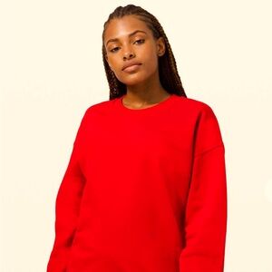 LULULEMON Perfectly Oversized Crew Dark Red (Size 12)